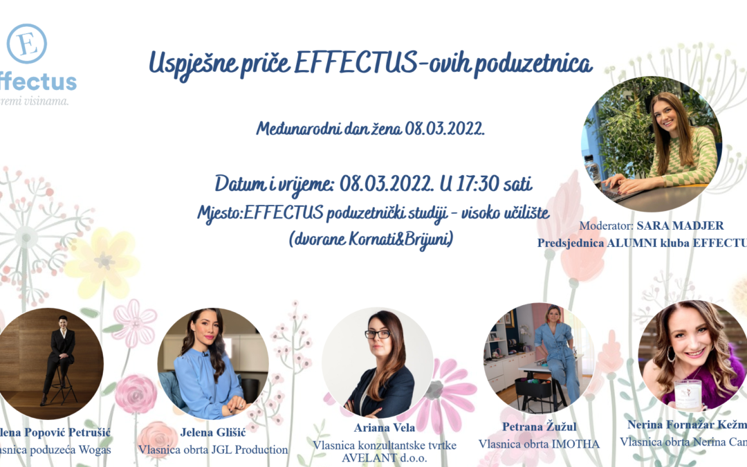 Najavljujemo panel “Uspješne priče EFFECTUS-ovih poduzetnica”