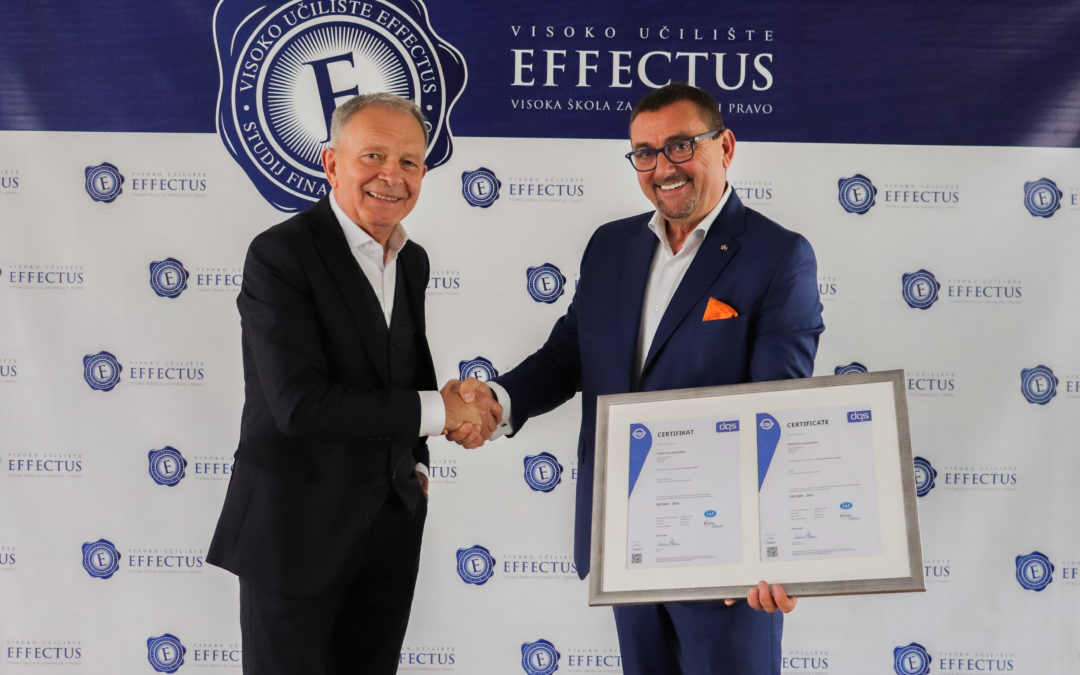 Effectus veleučilištu dodijeljen ISO 9001 Certifikat
