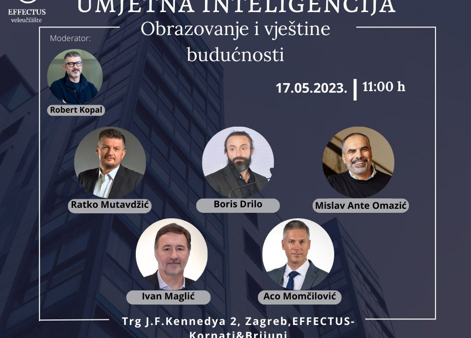 Panel rasprava – umjetna inteligencija – obrazovanje i vještine budućnosti