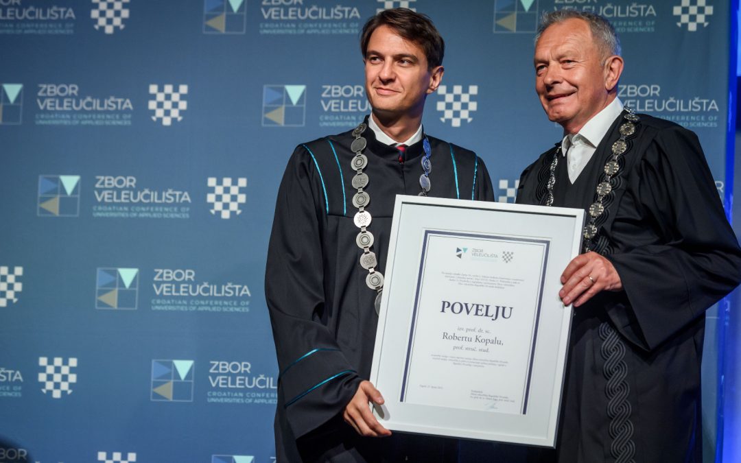 Predsjedniku Uprave Effectus veleučilištu – Robertu Kopalu dodijeljena Povelja za posebne zasluge i  trajan doprinos razvoju Zbora veleučilišta Republike Hrvatske