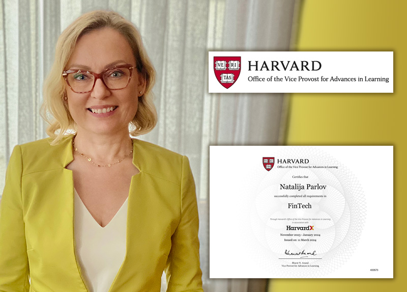 Dr. Natalija Parlov Una Completes FinTech Program at Harvard University