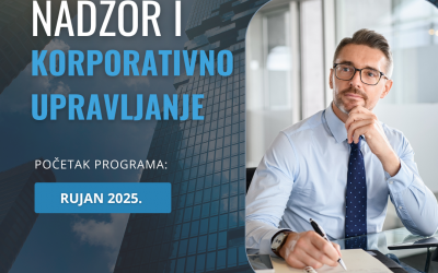 UPISI U TIJEKU – Program usavršavanja: Nadzor i korporativno upravljanje