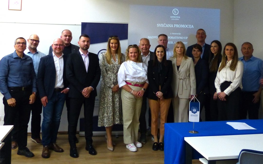 Svečana promocija 12. generacije polaznika programa „Nadzor i korporativno upravljanje“: Znanje stvara vodstvo. Odgovornost ga oblikuje.