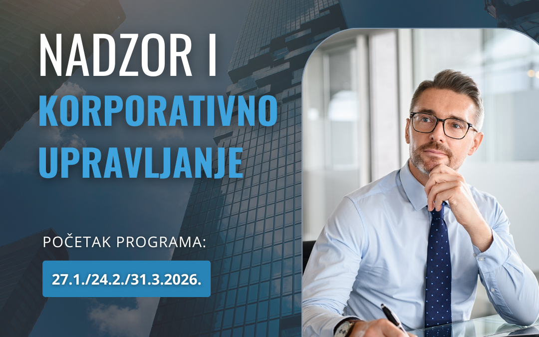 Javni poziv za upis u program „Nadzor i korporativno upravljanje“