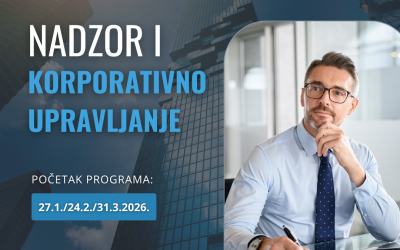 Javni poziv za upis u program „Nadzor i korporativno upravljanje“